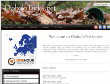 Tablet Screenshot of diabolotricks.net